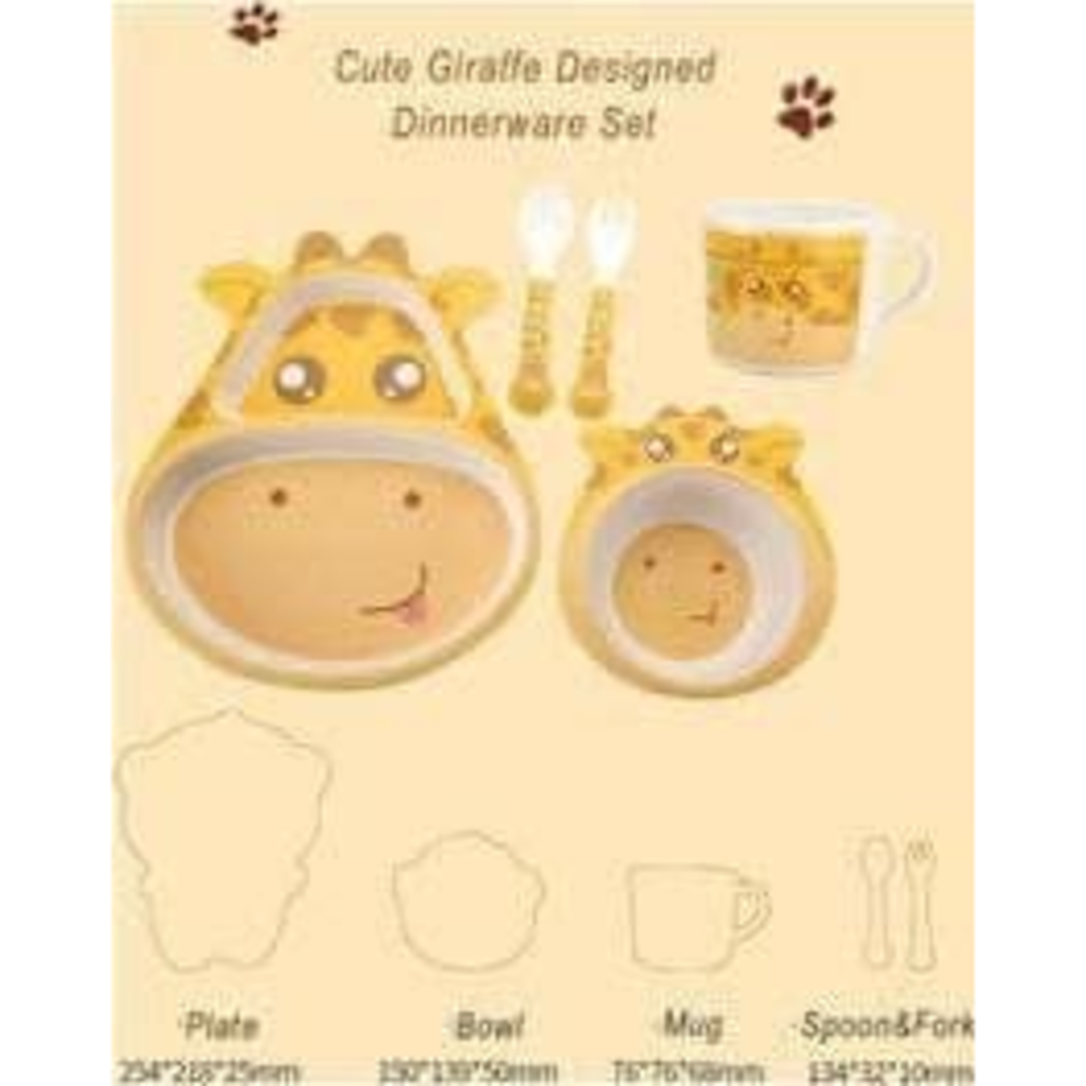 Bamboo Fiber (5 Piece Feeding Set)