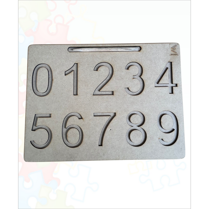 Wooden Number 1 to10 Tracing board for kids