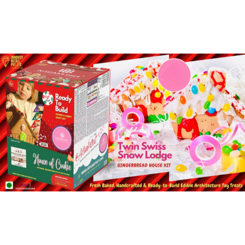 Twin Swiss Snow Lodge (House of Cookie Kit)