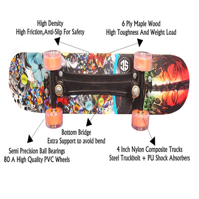 Skateboard (Destructor Drop-in) - Specially Designed with Grip Tape