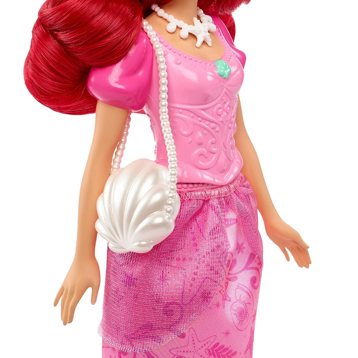 Mattel Disney Original Princess Ariel in Pink Dress with 9 Accessories by Mattel (3-9 Years)