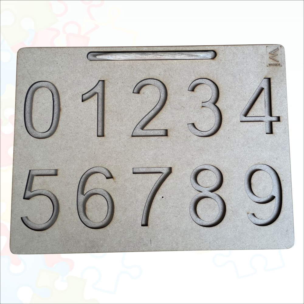 Wooden Number 1 to10 Tracing board for kids