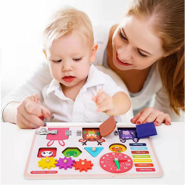 Smart Busy Board Montessori Toys for Toddlers (Assorted Designs)