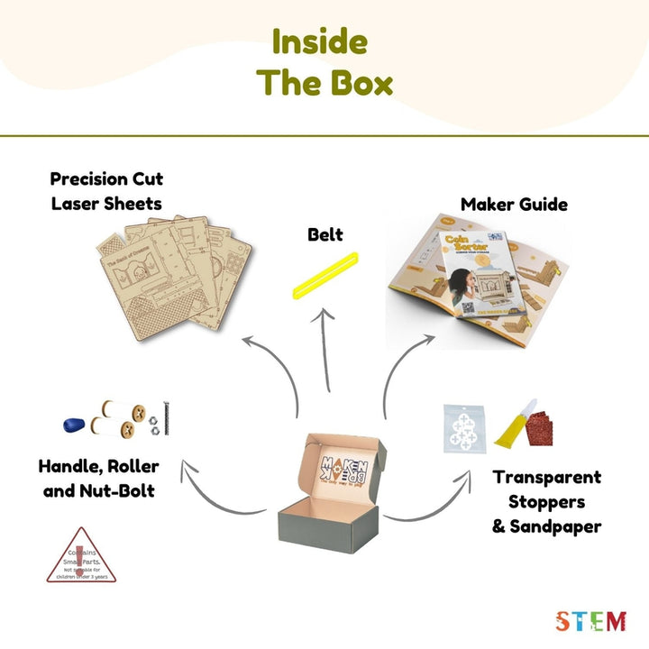 STEM Coin Sorter Mechanical Piggy Bank