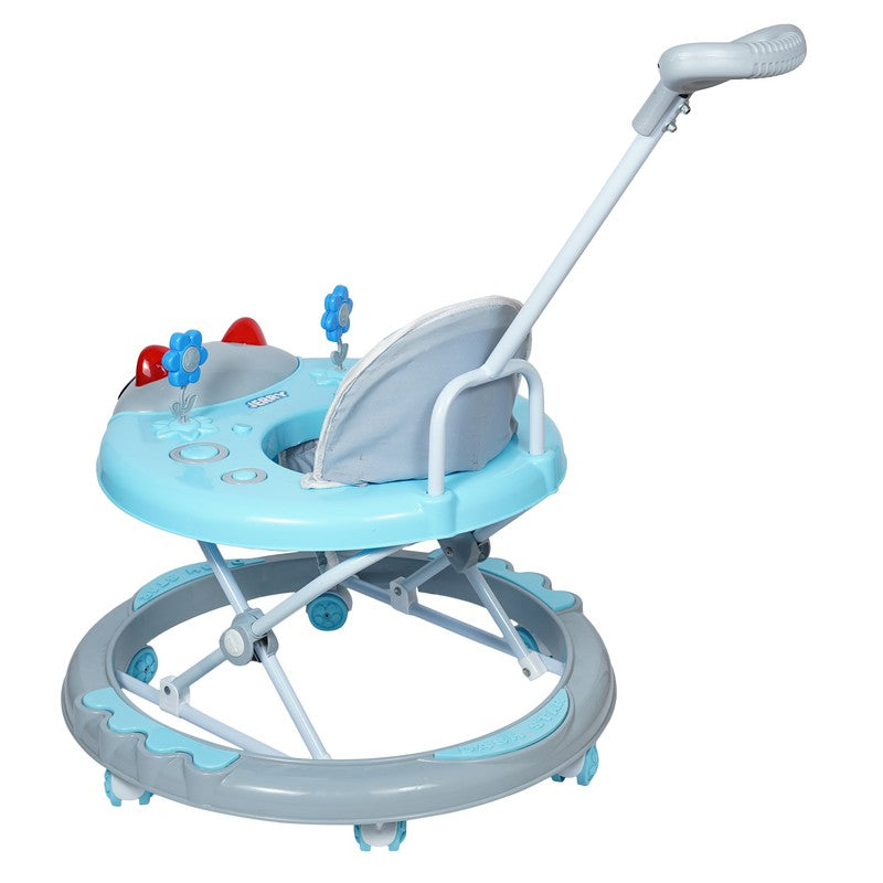 Jerry Musical Activity Walker With Parental Control Rod (9 Months to 1.5 Years) | COD Not Available | Blue