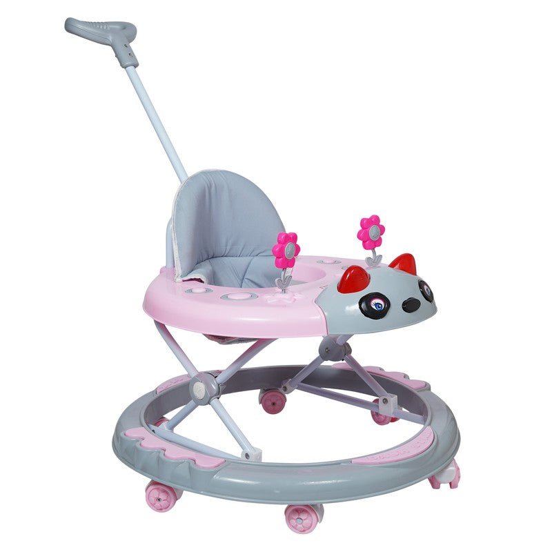 Jerry Musical Activity Walker With Parental Control Rod (9 Months to 1.5 Years) | COD Not Available | Pink