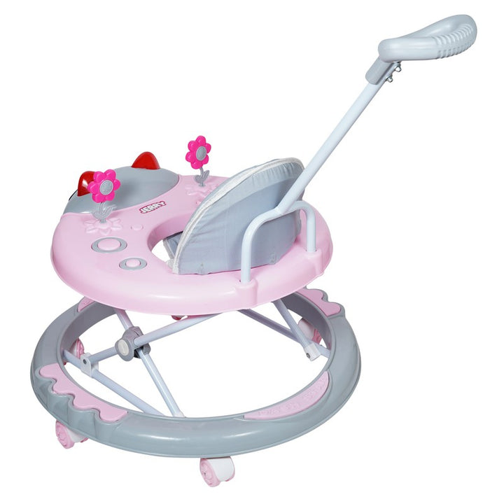 Jerry Musical Activity Walker With Parental Control Rod (9 Months to 1.5 Years) | COD Not Available | Pink