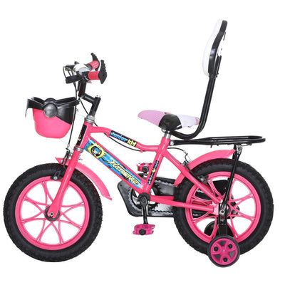 14 Inches Mag Wheel  Kids Cycle for 2 to 5 Years of Boys and Girls (JK14 Mag Wheel) Floroscent Pink - COD Not Available