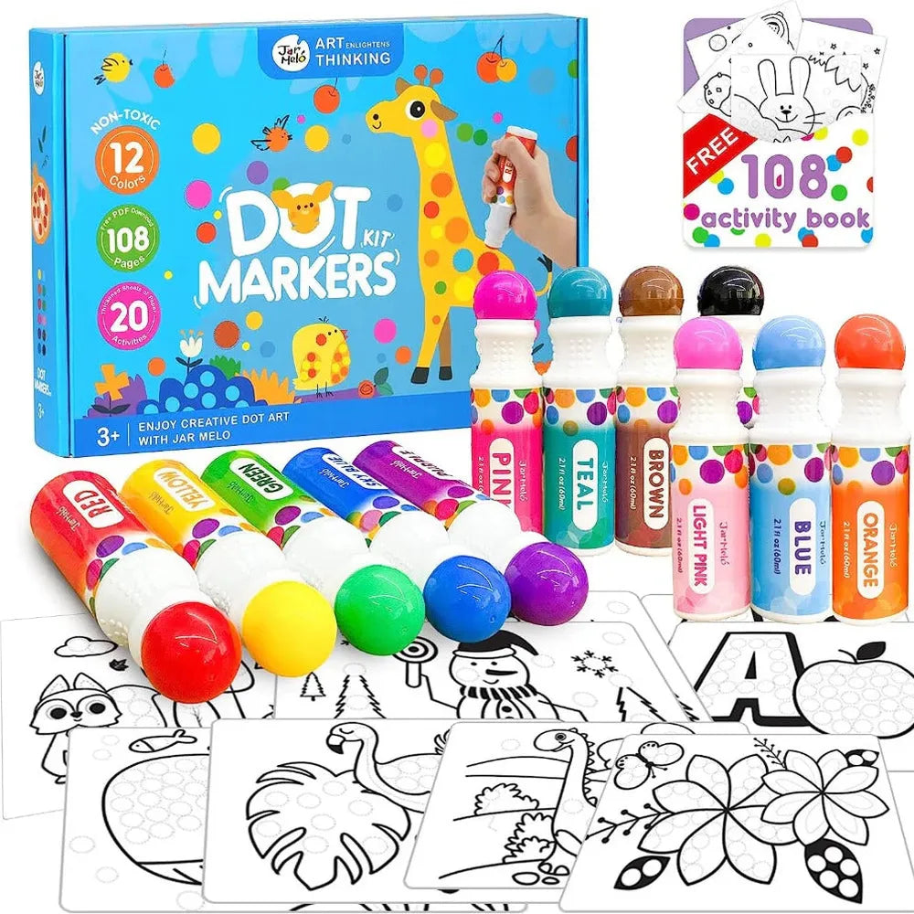 Jar Melo 6 Colors Dot Painting (3-6 Years)
