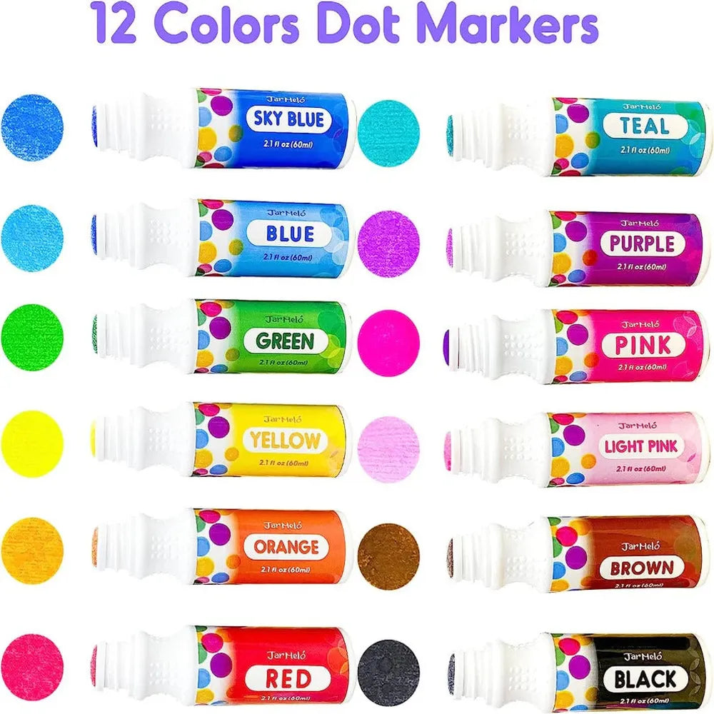 Jar Melo 6 Colors Dot Painting (3-6 Years)