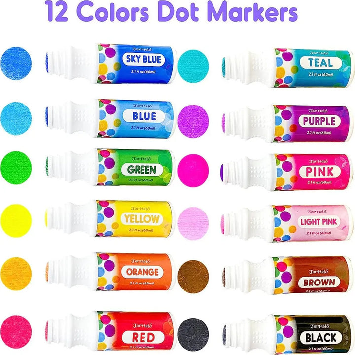 Jar Melo 6 Colors Dot Painting (3-6 Years)