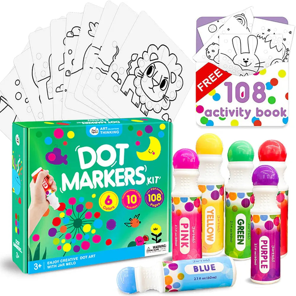 Jar Melo 6 Colors Dot Painting (3-6 Years)