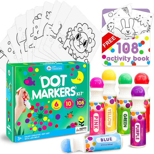Jar Melo 6 Colors Dot Painting (3-6 Years)