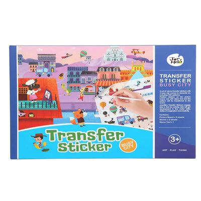 Transfer Sticker Scenes Pads -Busy City
