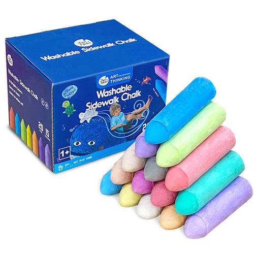 Jar Melo 15 Colors Washable Sidewalk Chalks (1-6 Years)