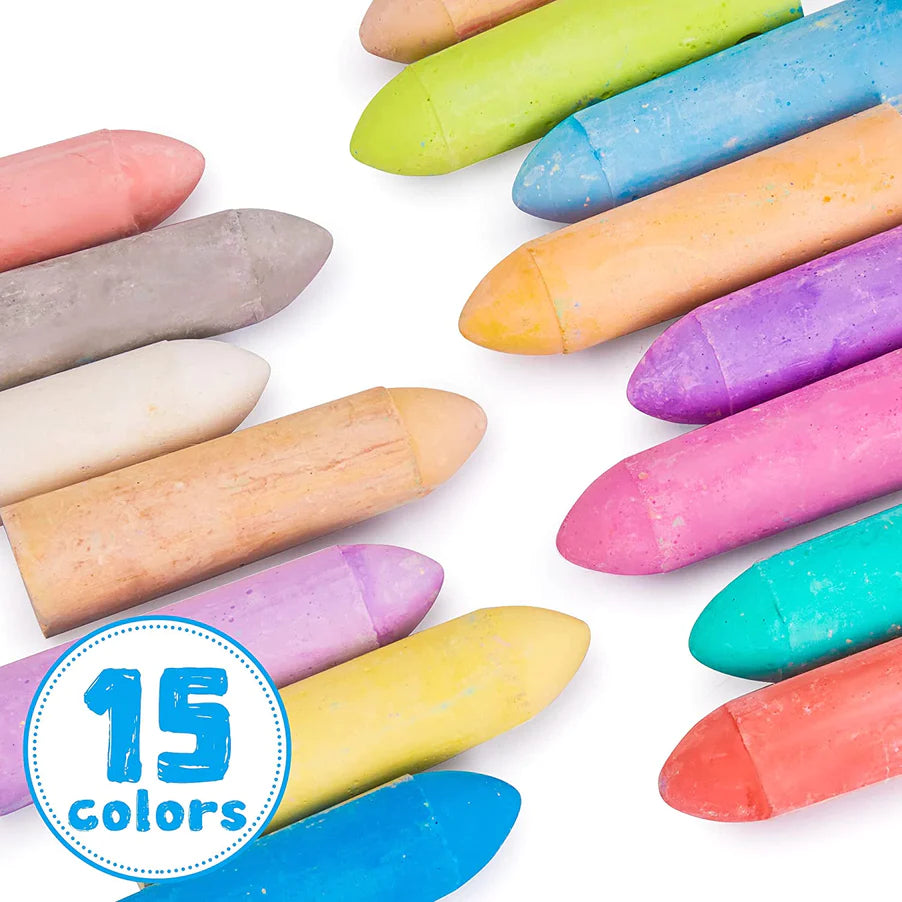 Washable Chalks Set of 15 Colors