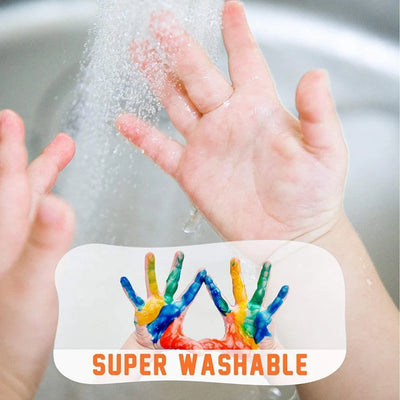 Washable Finger Paint Colors Set