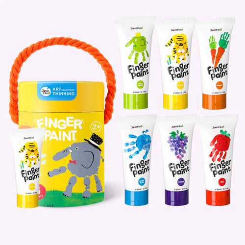 Jar Melo Washable Finger Paint Colors Set (2-4 Years)