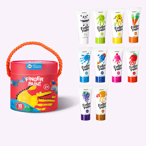 Jar Melo Washable Finger Paint Colors Set (2-4 Years)