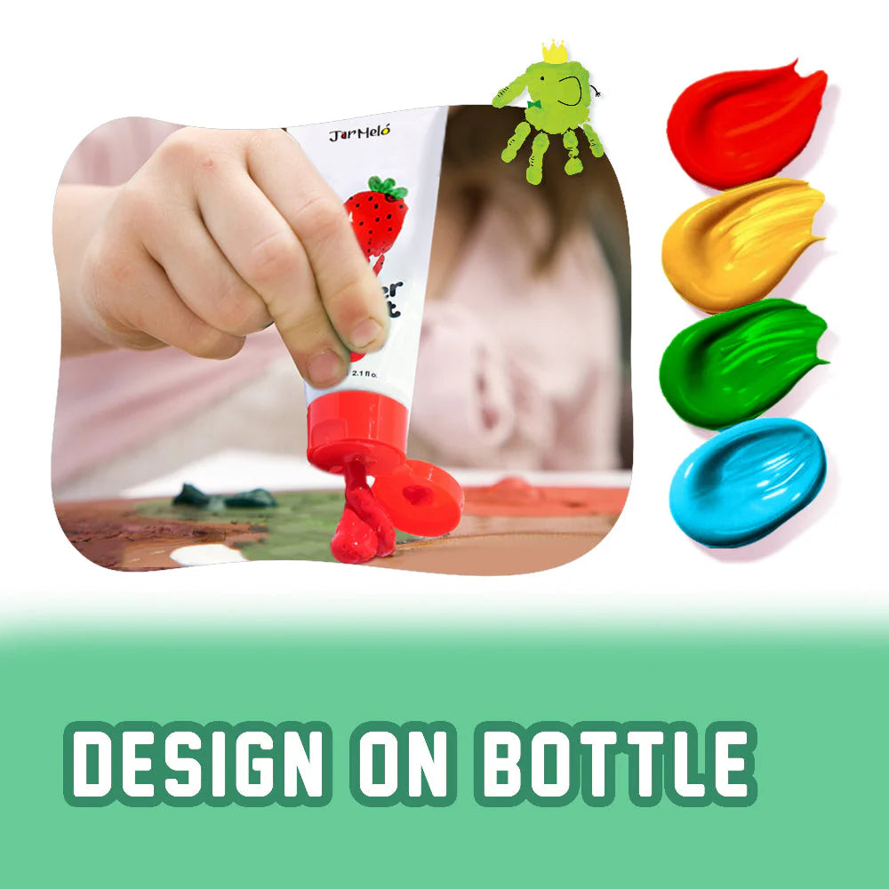 Jar Melo Washable Finger Paint Colors Set (2-4 Years)