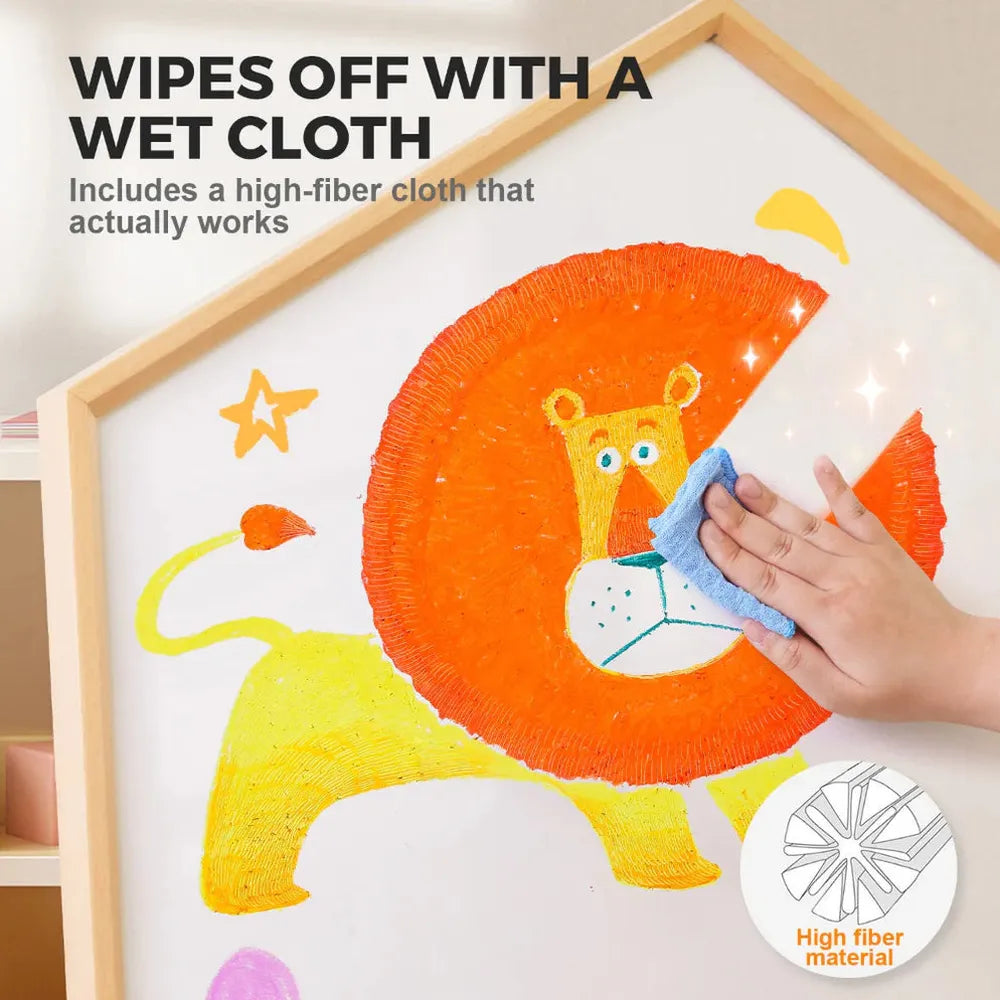 Jarmelo Smooth Time Dustless Chalk - 12 Colors (3-8 Years)