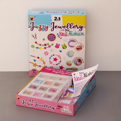 Applefun 'n' Learn 2 In 1 DIY Jazzy Jewellery with New Nail Fashion (5-10 Years)
