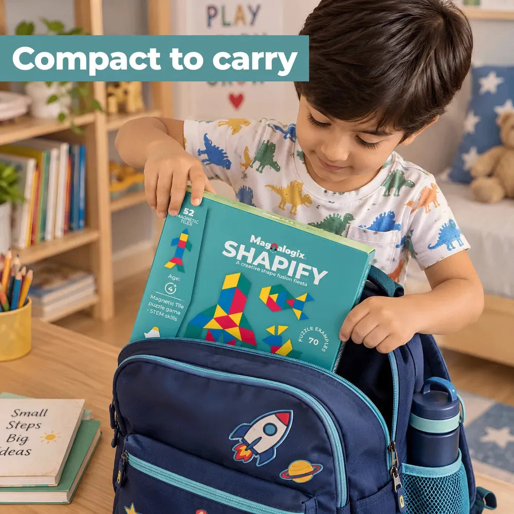Toykraft Shapify Magnetic Shapes Puzzle Game | Creative Learning & Spatial Skills