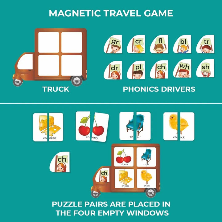 Toykraft Magnetic Phonics On The Go | Learn Spellings & Sounds