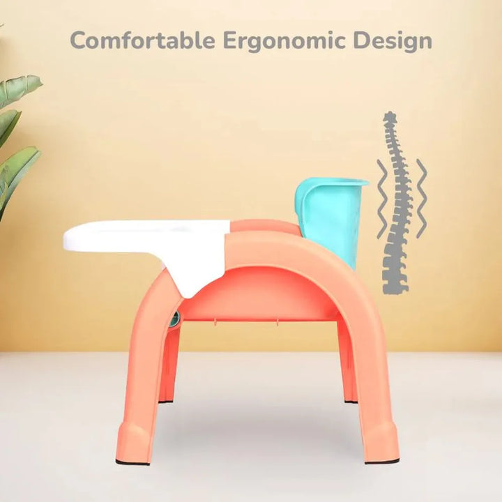 R for Rabbit Jelly Bean 3 in 1 Multi-Functional Kids Chair - Orange
