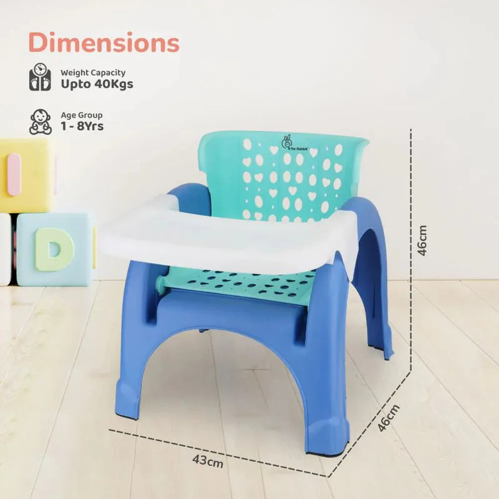 R for Rabbit Jelly Bean 3 in 1 Multi-Functional Kids Chair - Blue