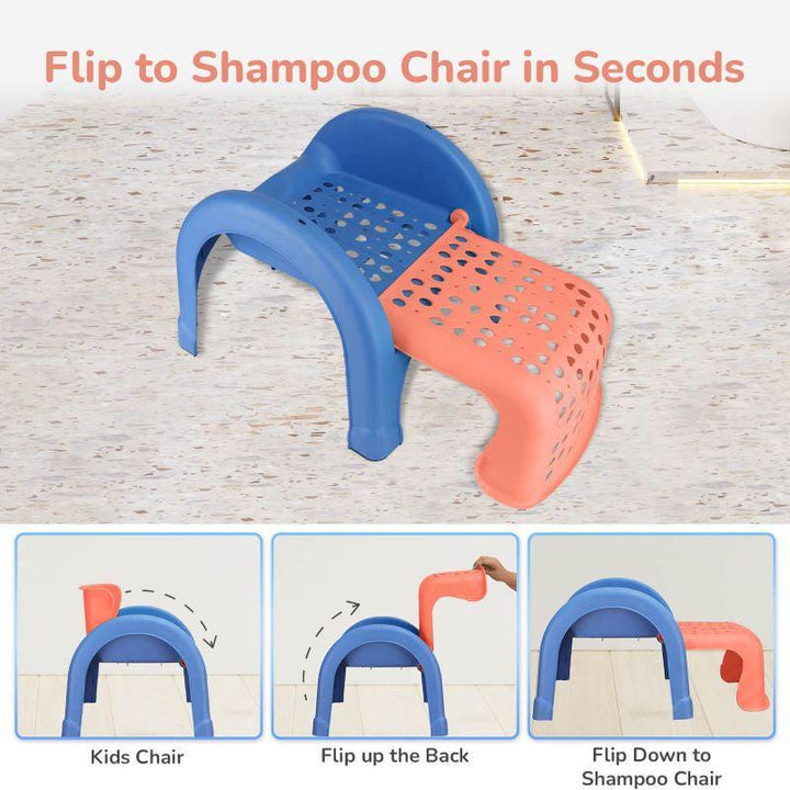 R for Rabbit Jelly Bean 3 in 1 Multi-Functional Kids Chair - Orange Blue