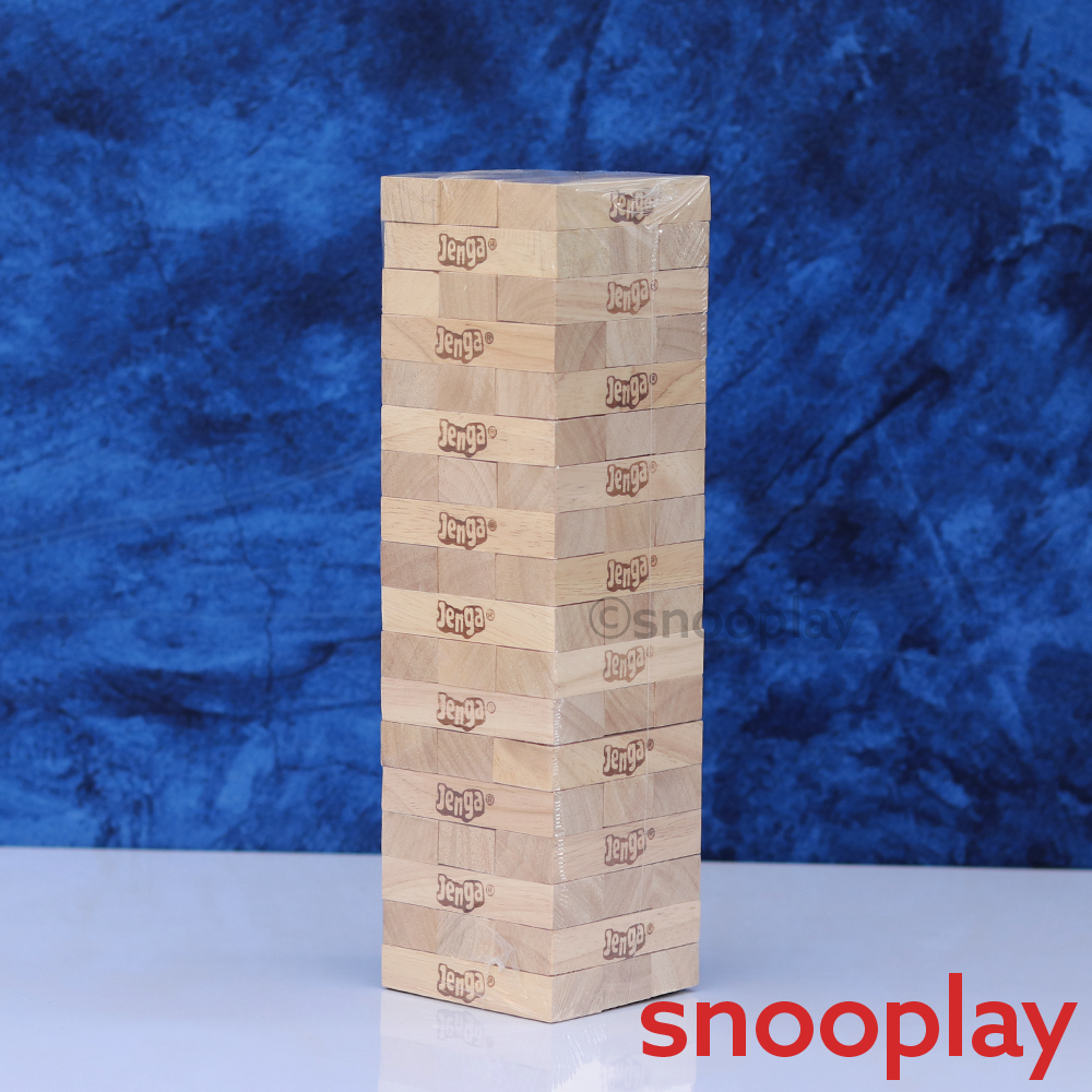 Hasbro Original Licensed Classic Jenga Game - Pull, Stack & Crack (6 Years till Grown Ups)