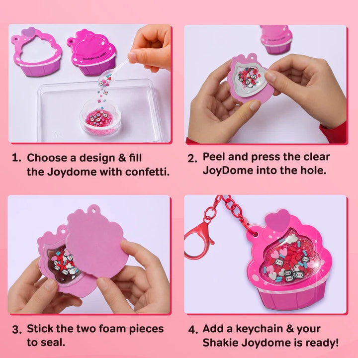 Chalk & Chuckles DIY Shaker Keychains & Bag Charms Joydomes – Tokens of Love | Encourages Creativity Skills