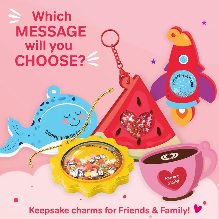 Chalk & Chuckles DIY Shaker Keychains & Bag Charms Joydomes – Tokens of Love | Encourages Creativity Skills