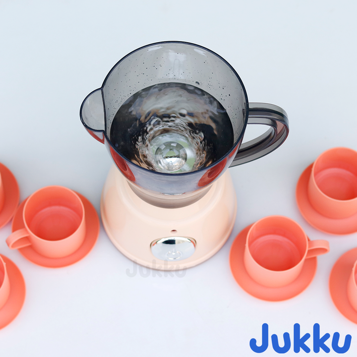 Jukku Realistic Little Chef’s Juicer Play Set with Cup-Plates, Lights & Real Juicer Sound (3-8 Years)