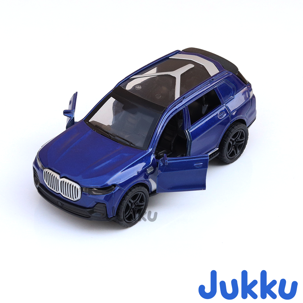 Jukku Resembling BMW X7 Diecast Car - Pullback, Openable Doors & Bonnet | 1:36 Scale (3 Years till Grown Ups)