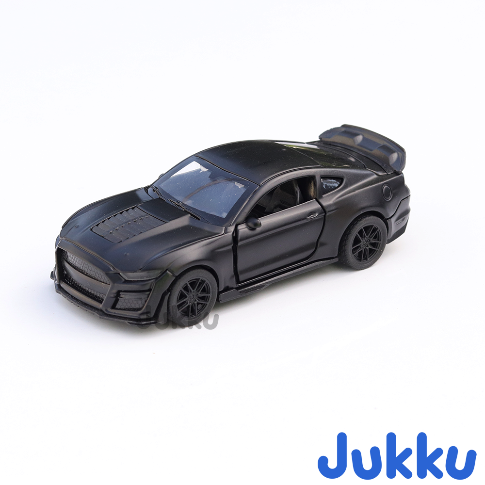 Jukku Resembling Ford Mustang Diecast Car - Pullback, Openable Doors & Bonnet | 1:36 Scale (3 Years till Grown Ups)