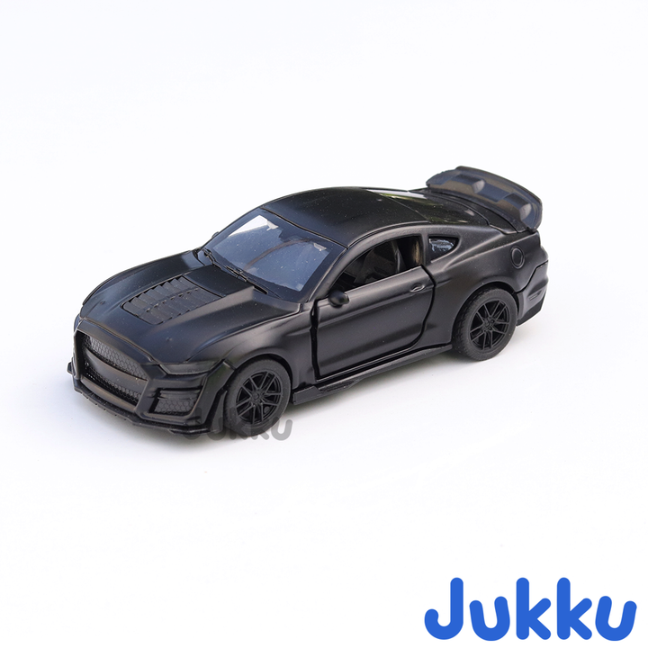 Jukku Resembling Ford Mustang Diecast Car - Pullback, Openable Doors & Bonnet | 1:36 Scale (3 Years till Grown Ups)