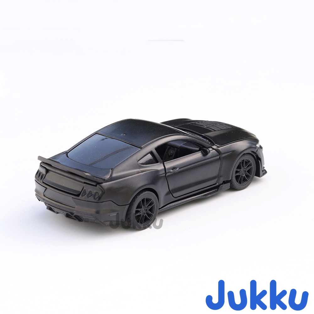 Jukku Resembling Ford Mustang Diecast Car - Pullback, Openable Doors & Bonnet | 1:36 Scale (3 Years till Grown Ups)