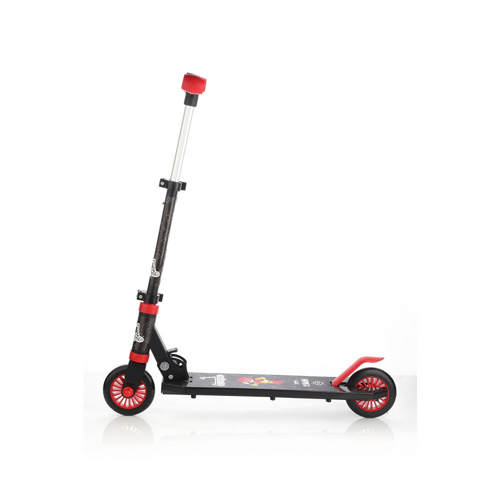 Jumbo: 2W scooter with metal chasis, plastic deck, aluminium handle and plastic grip (Black)