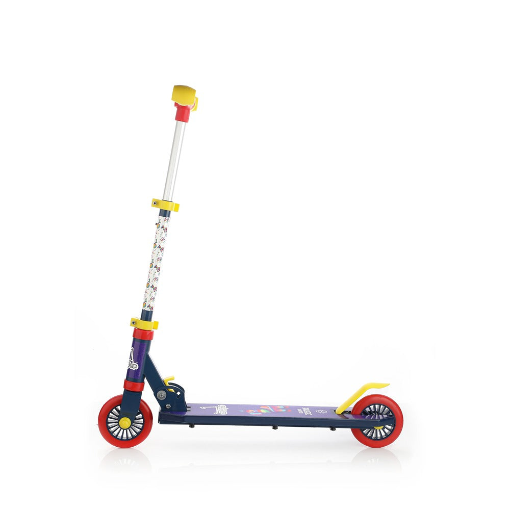 Jumbo: 2W scooter with metal chasis, plastic deck, aluminium handle and plastic grip (Blue)