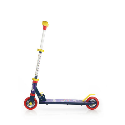 Jumbo: 2W scooter with metal chasis, plastic deck, aluminium handle and plastic grip (Blue)