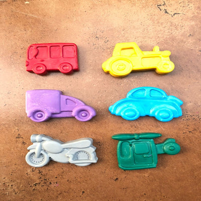 Jumbo Vehicles Crayons - Set of 6