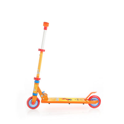 Jumbo: 2W scooter with metal chasis, plastic deck, aluminium handle and plastic grip (Yellow)