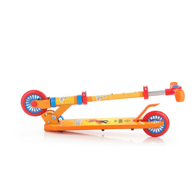 Jumbo: 2W scooter with metal chasis, plastic deck, aluminium handle and plastic grip (Yellow)