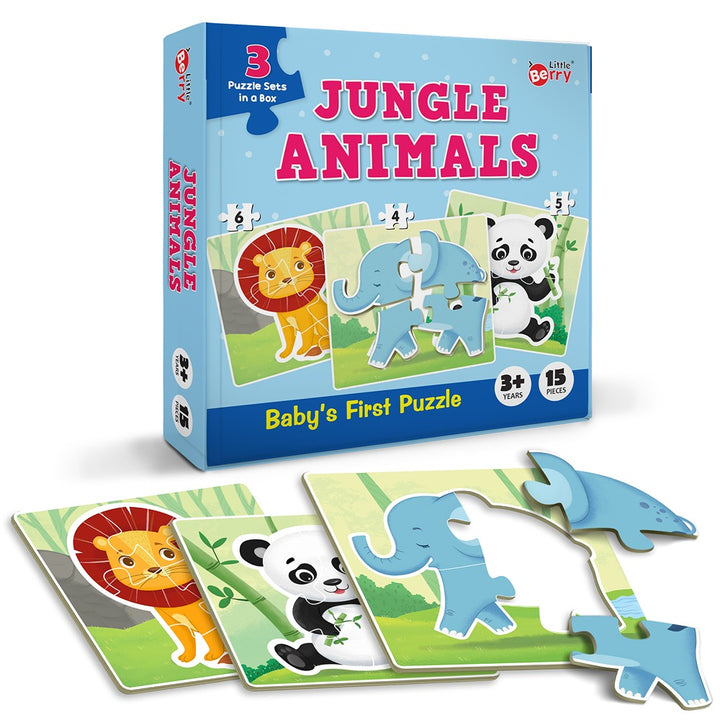 Baby’s First Puzzle Game Jungle Animals (15 Pieces)