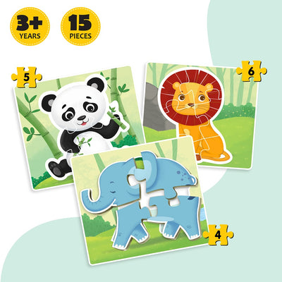 Baby’s First Puzzle Game Jungle Animals (15 Pieces)