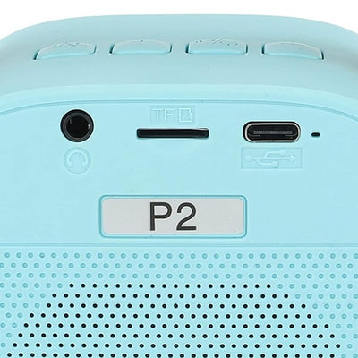 Karaoke Portable Bluetooth Speaker with 1 Wireless Microphone (Blue)