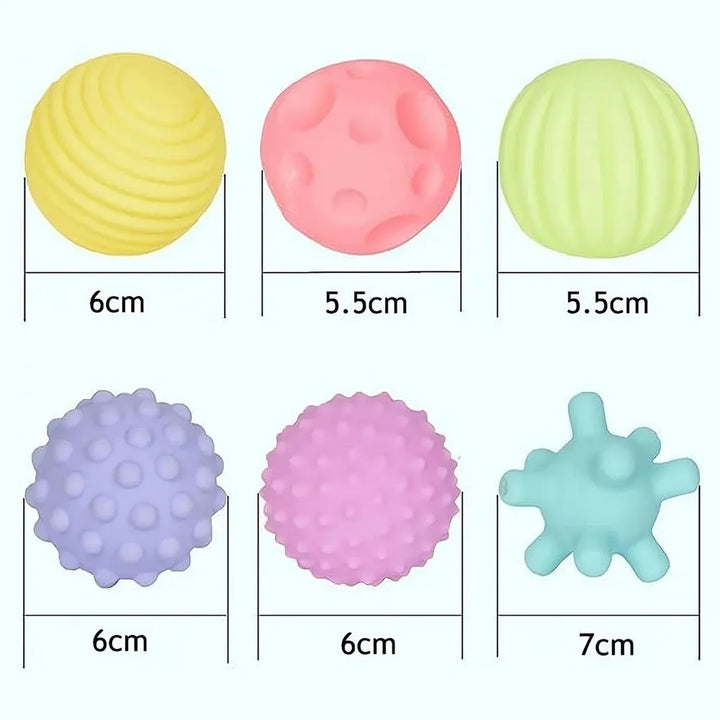 Kidology Montessori 6 Sensory Silicone Balls