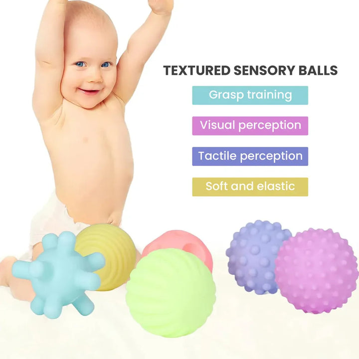 Kidology Montessori 6 Sensory Silicone Balls